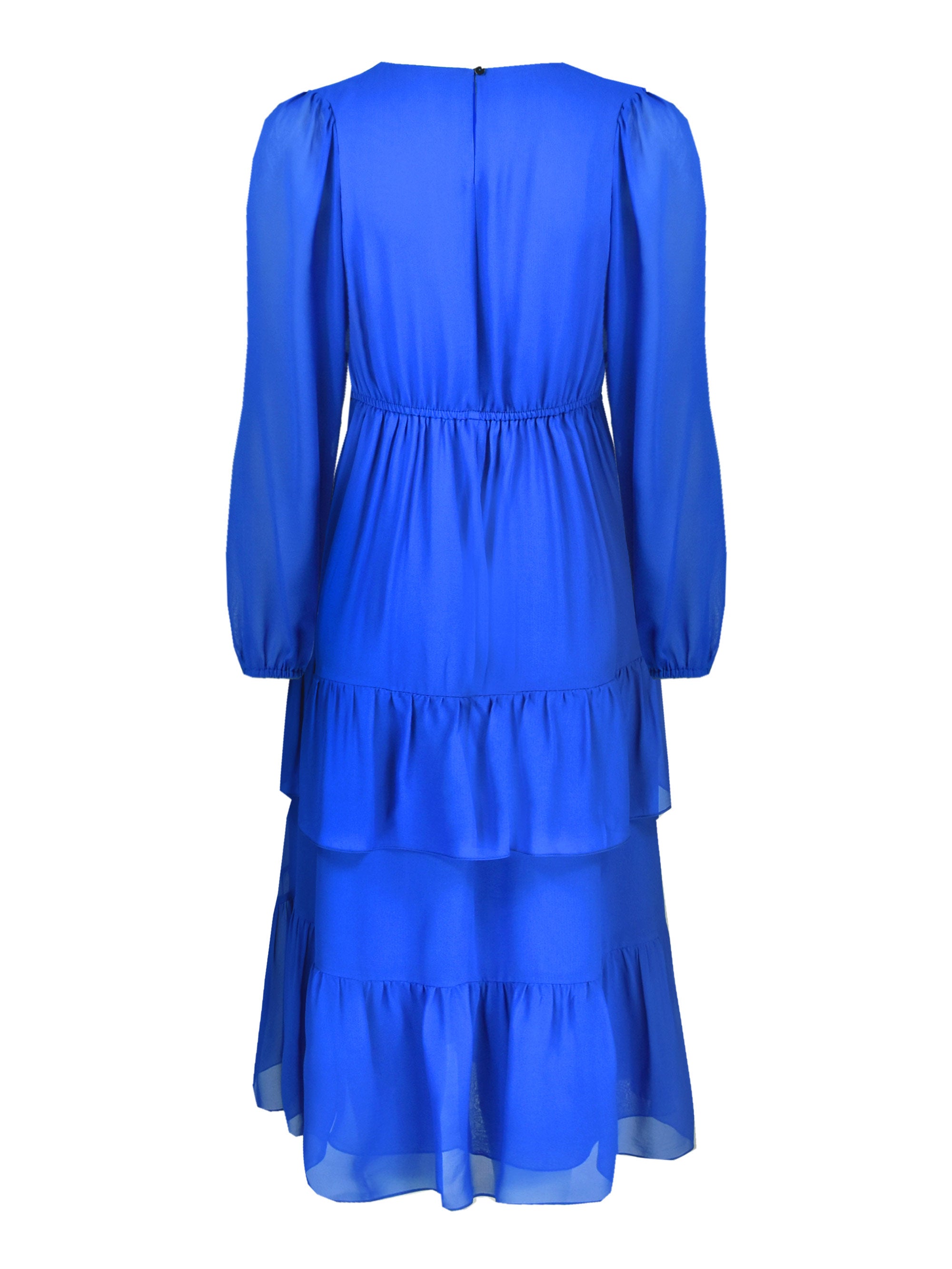 Blue Tiered Midi Dress – Ro&Zo