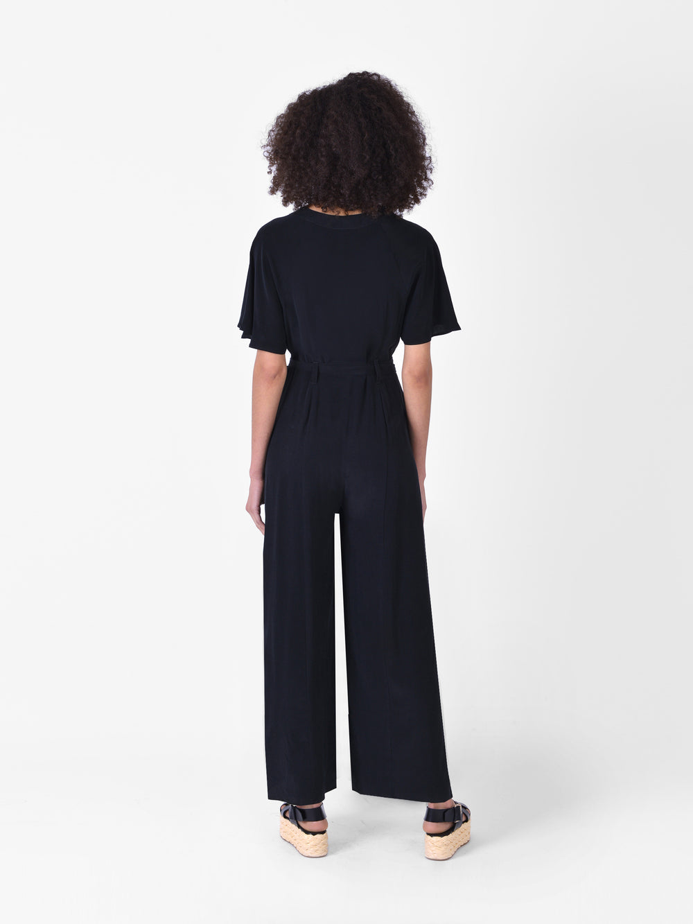 Petite Black Culotte Jumpsuit – Ro&Zo