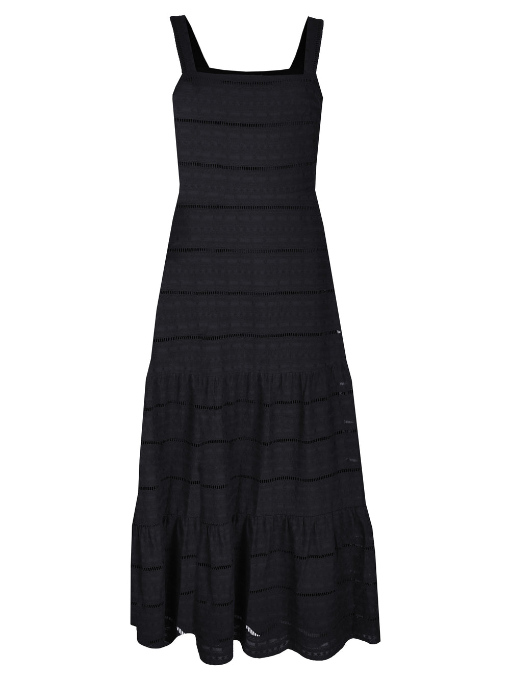 Black Broderie Anglaise Lace Maxi Dress – Ro&Zo