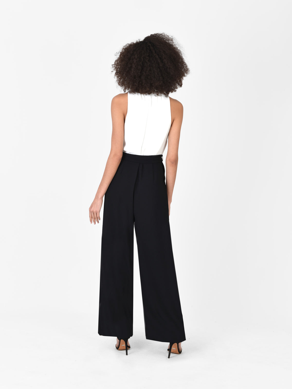 Monochrome Halter Jumpsuit
