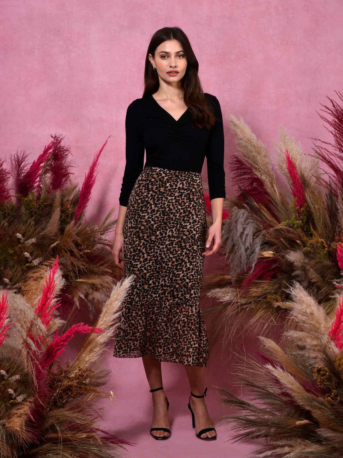 Animal Textured Skirt