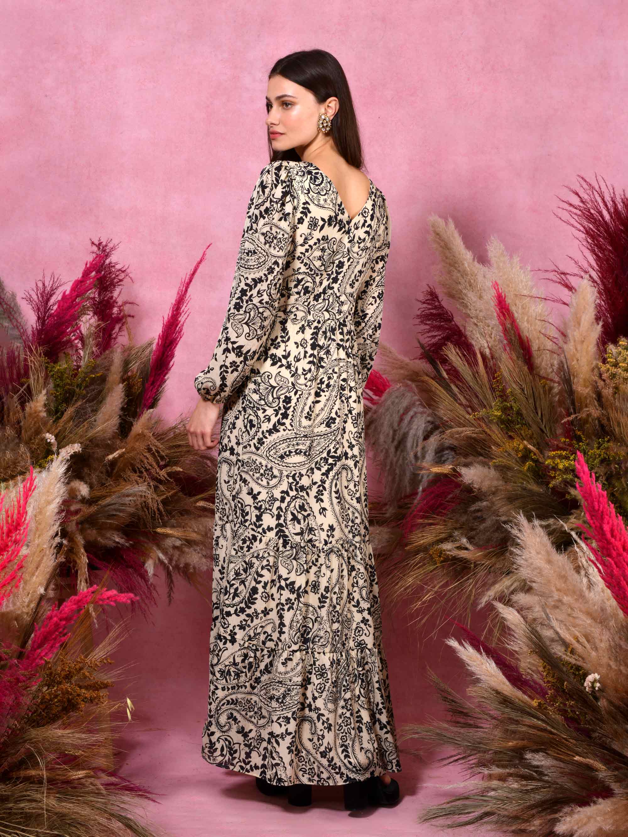 Snakeskin print hot sale maxi dress