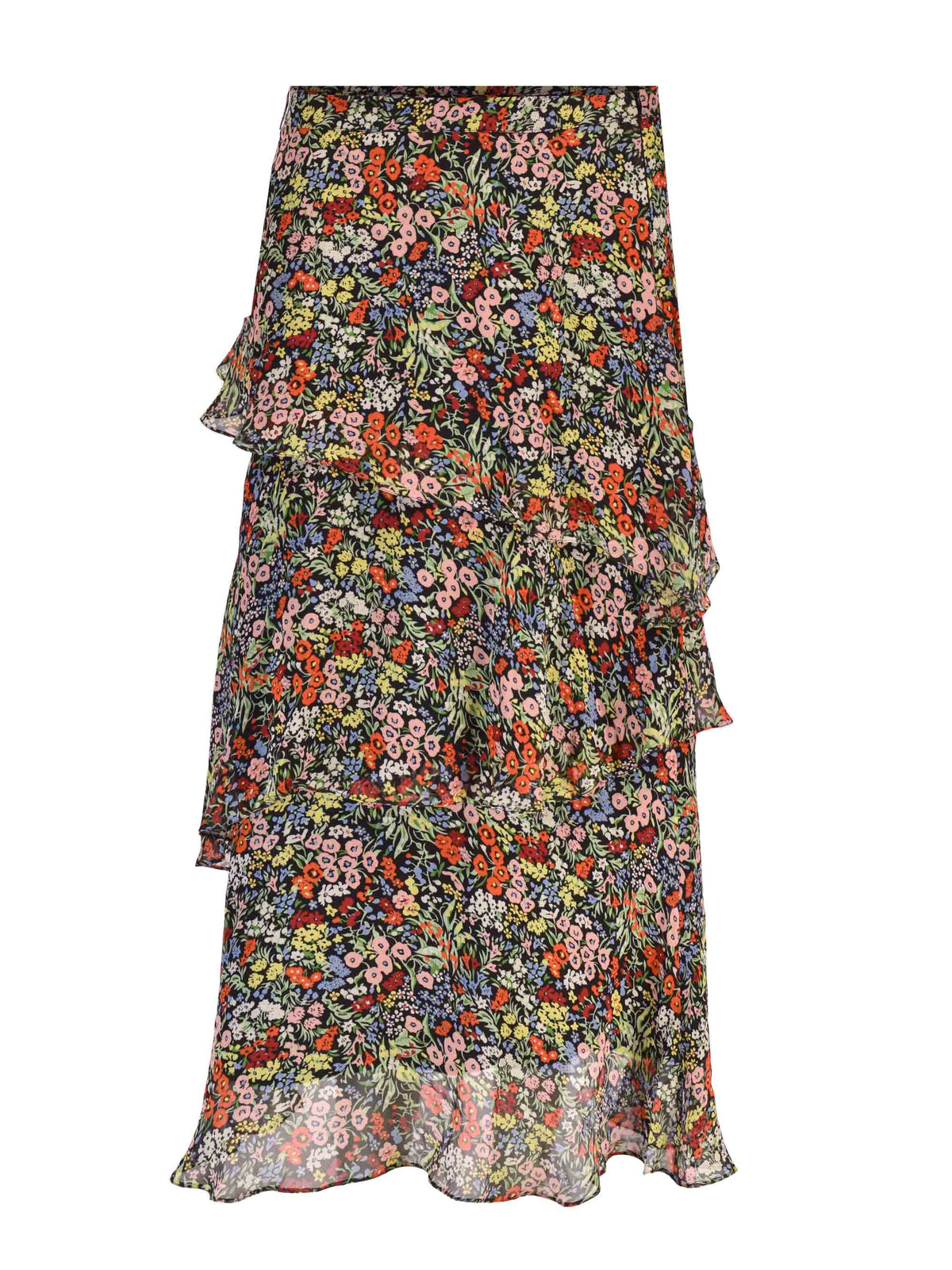 Autumn Floral Tiered Skirt