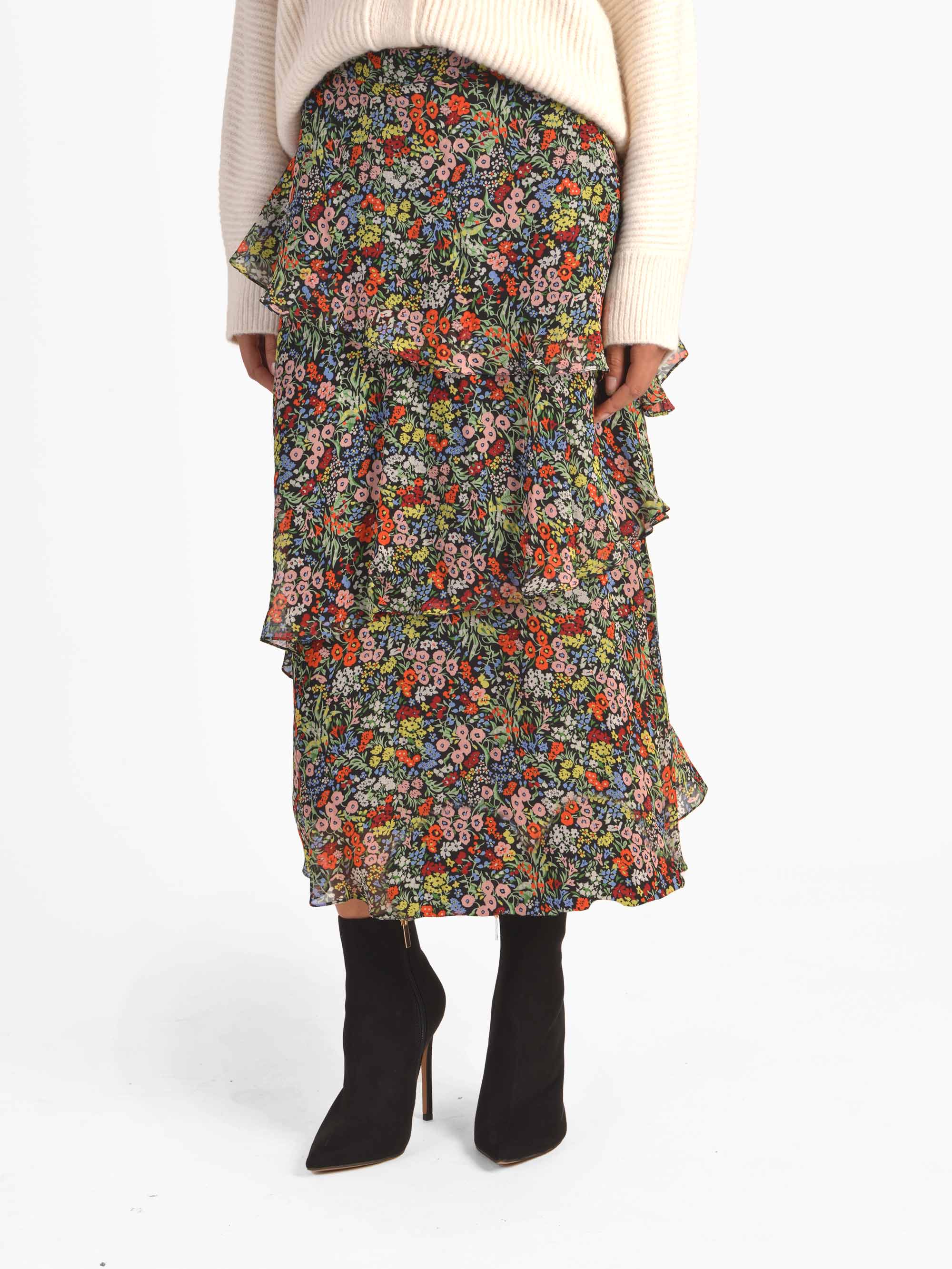 herlipto❀ Autumn Botanical Printed Skirt ハーリップトゥ ...