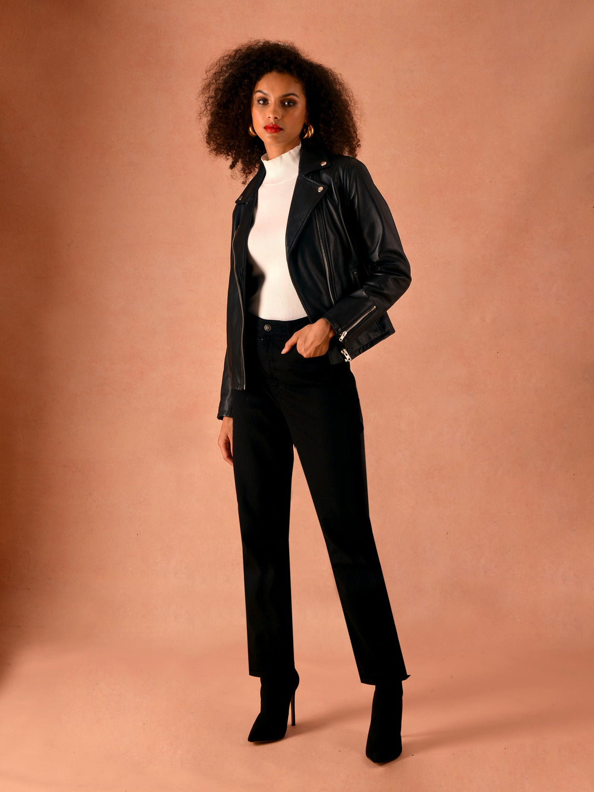 Black Straight Leg Jean