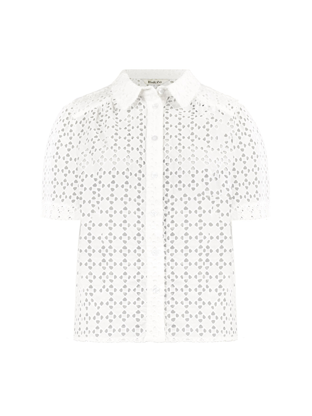 Broderie Anglaise Collar Shirt - Ready-to-Wear 1AB7DI