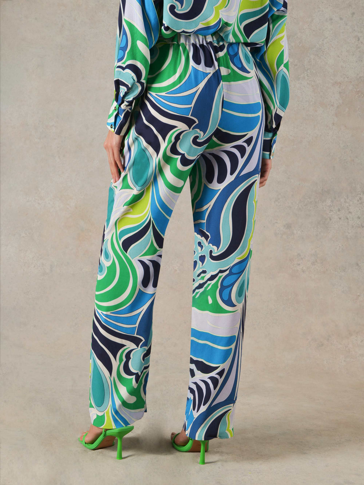 Swirl Print Trousers