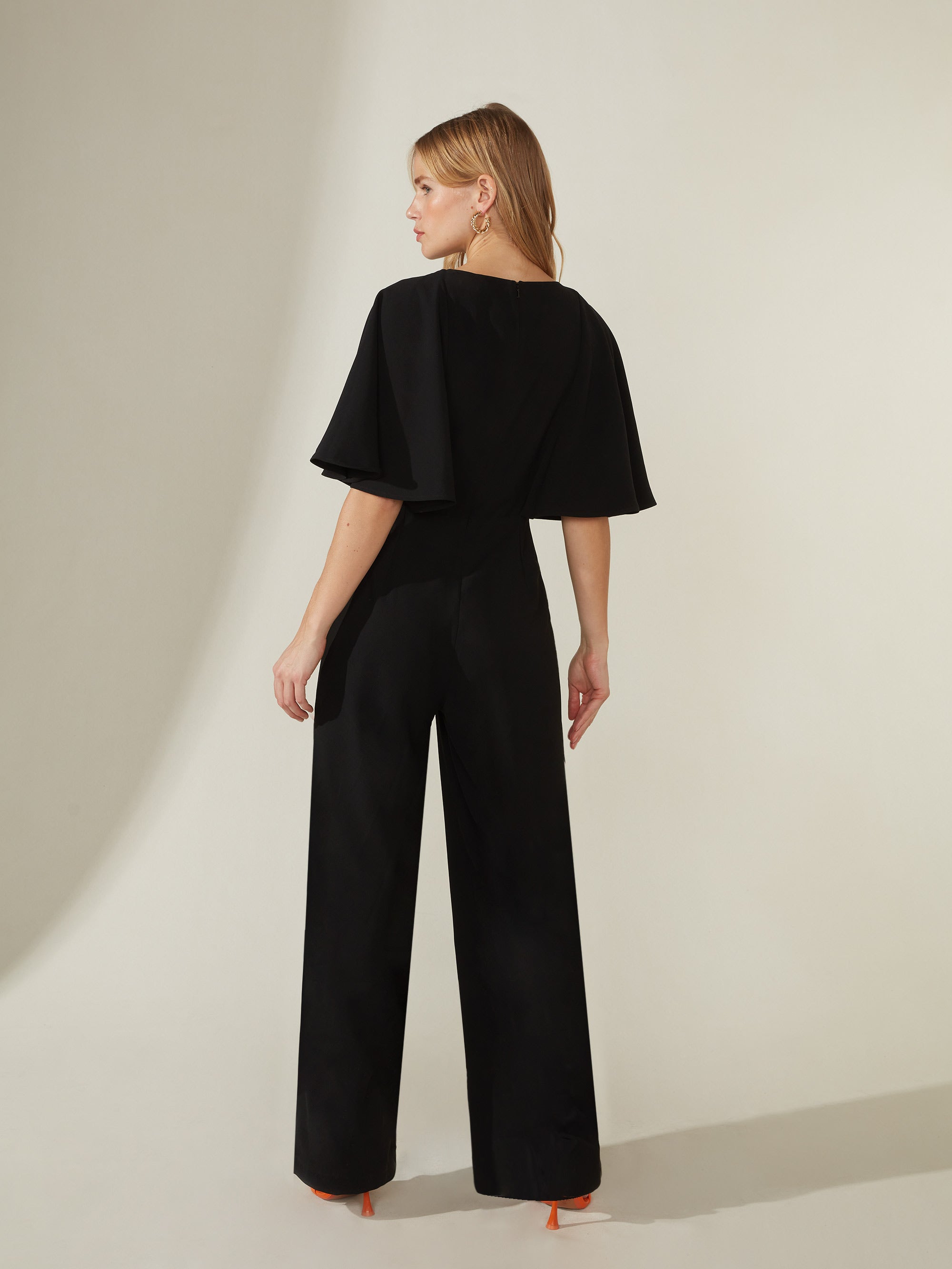 Petite wide leg store jumpsuit