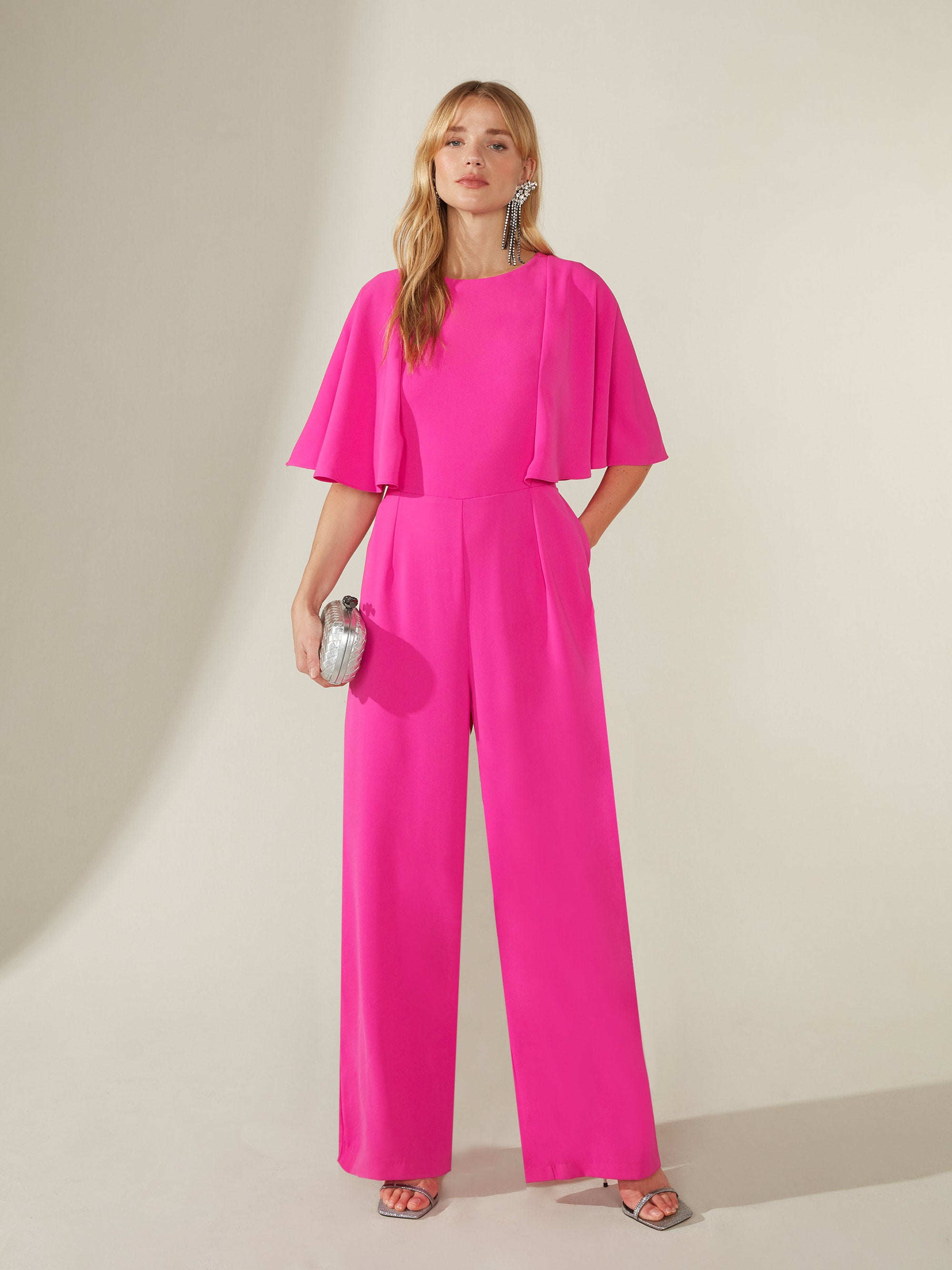 Blush wide hot sale leg jumpsuit